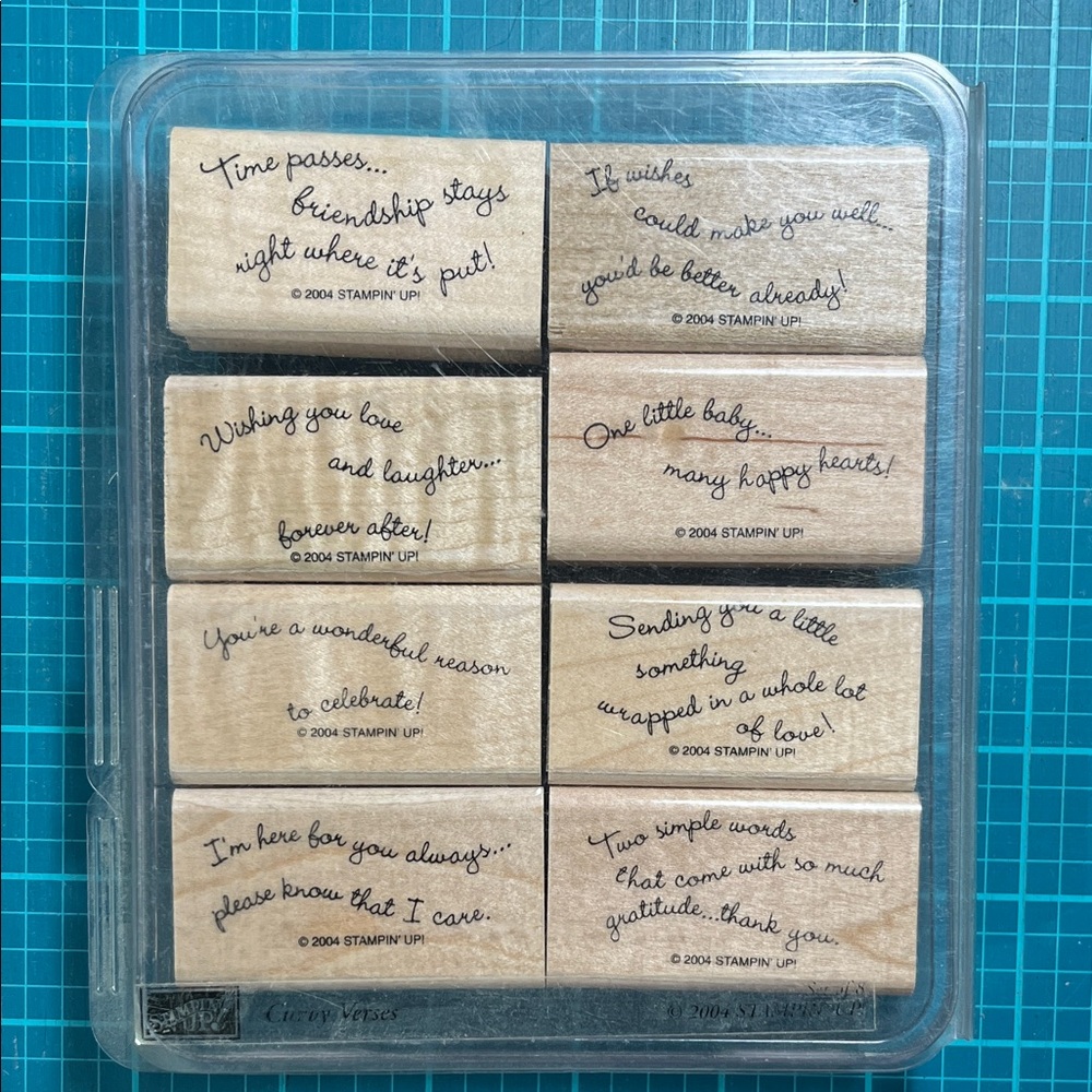 Stampin' Up! Curvy Verses Wooden Stamps